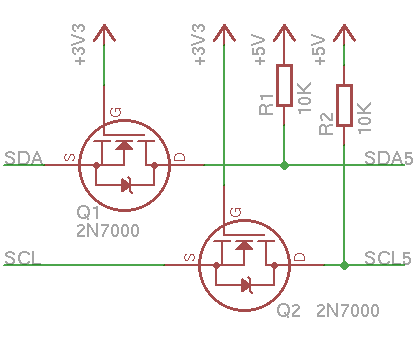 PoEpi voltage level shifter